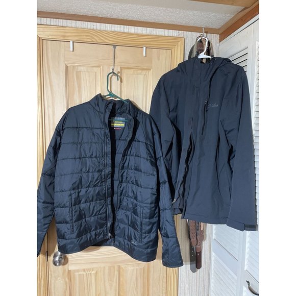 Cabela's Jackets & Coats Cabelas Mens Black 2 In Winter Coat Jacket